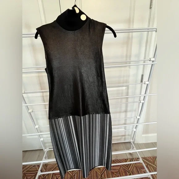Edun Dresses | Contemporary Edun Pencil Dress by Designer Ally Henson (Bono) Fashion Forward! | Color: Black/Gray | Size: 8 | Gimpyjimpy's Closet